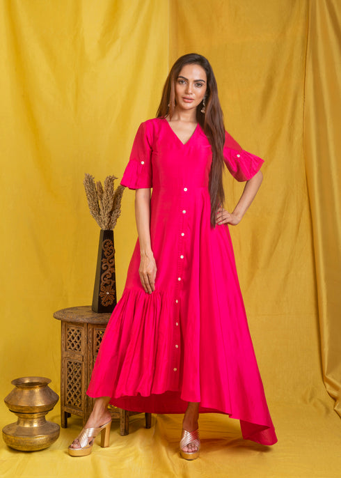 PINK LONG DRESS
